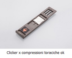 Clicker sonoro per profondità delle compressioni Clicker sonoro per profondità delle compressioni