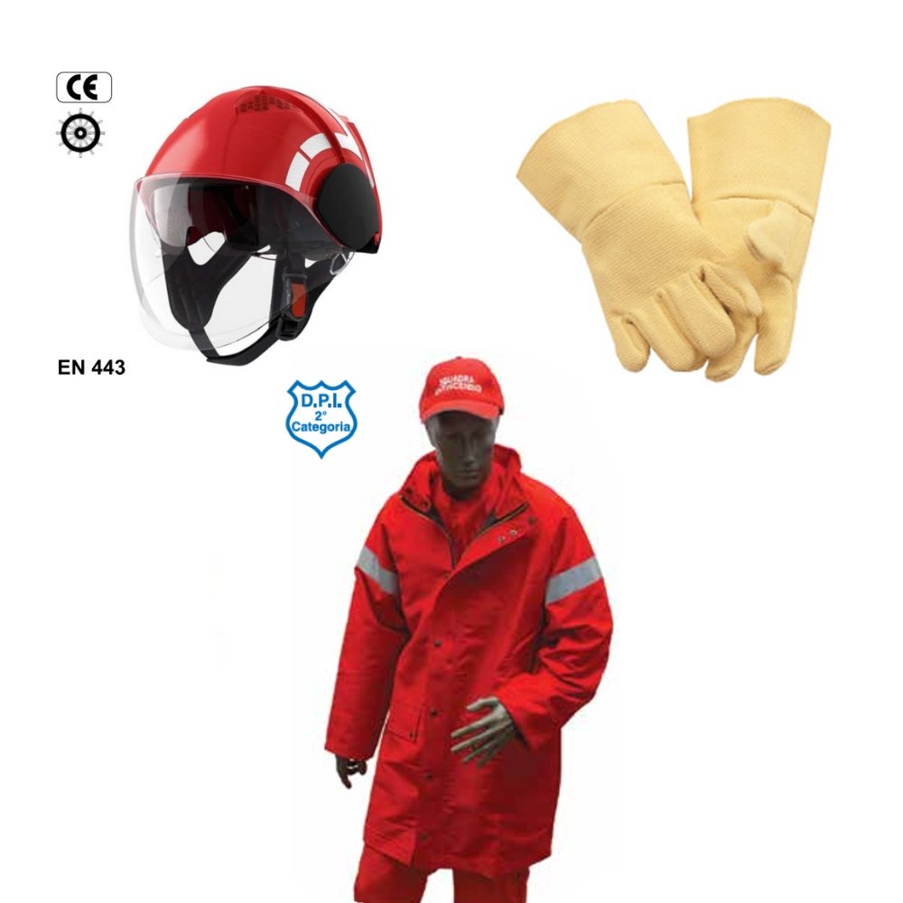 Kit completo abbigliamento DPI per Corsi Antincendio