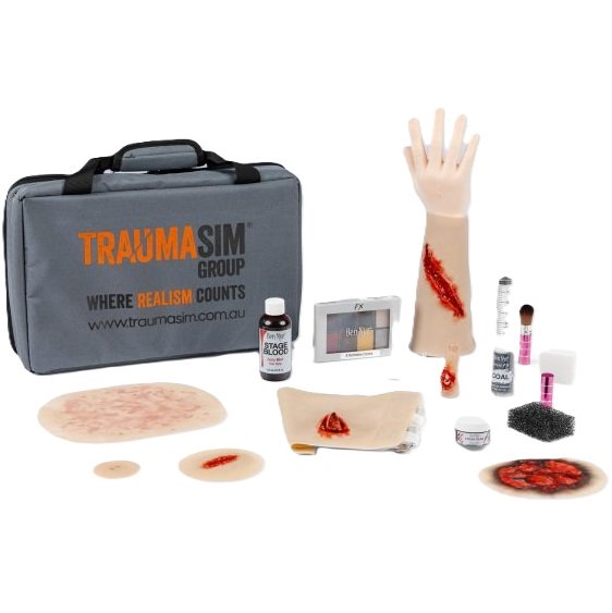 Kit completo per Moulage per Corsi di Primo Soccorso