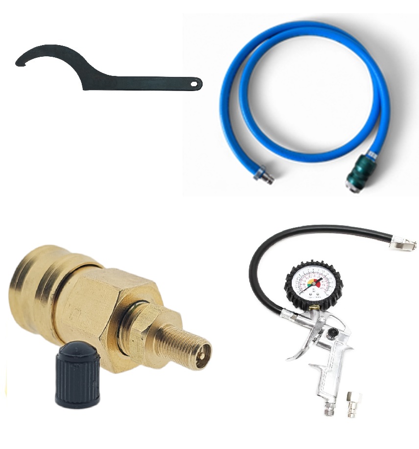 Kit di ricarica manuale con valvola Schreder per estintori didattici FireTrain