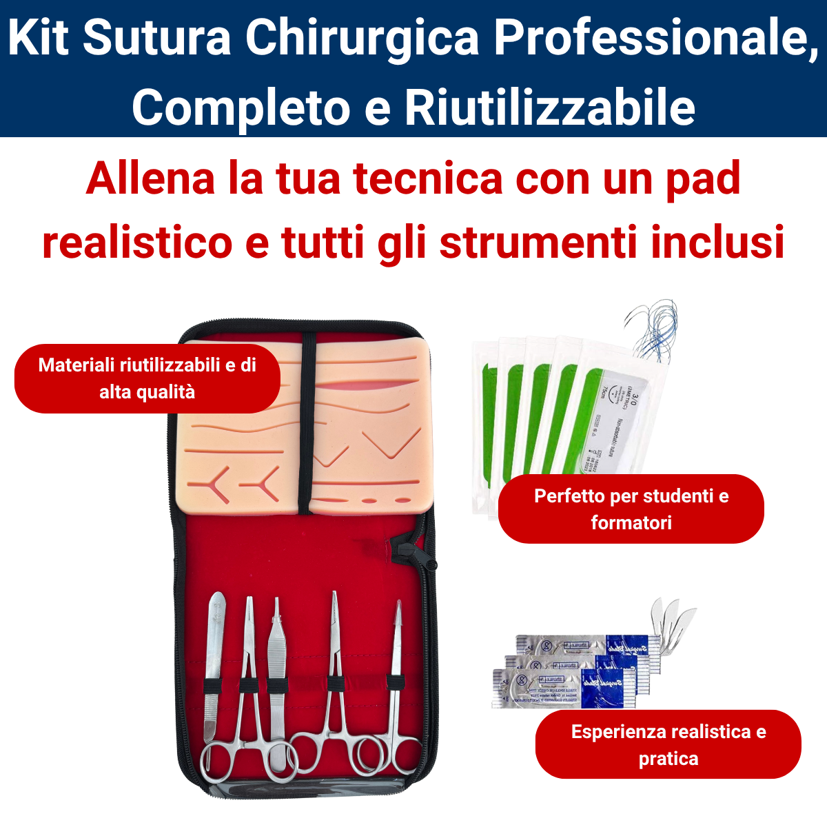 K Di Formazione Sulla Sutura Chirurgica Per Studenti Di Medicina - Foto 6