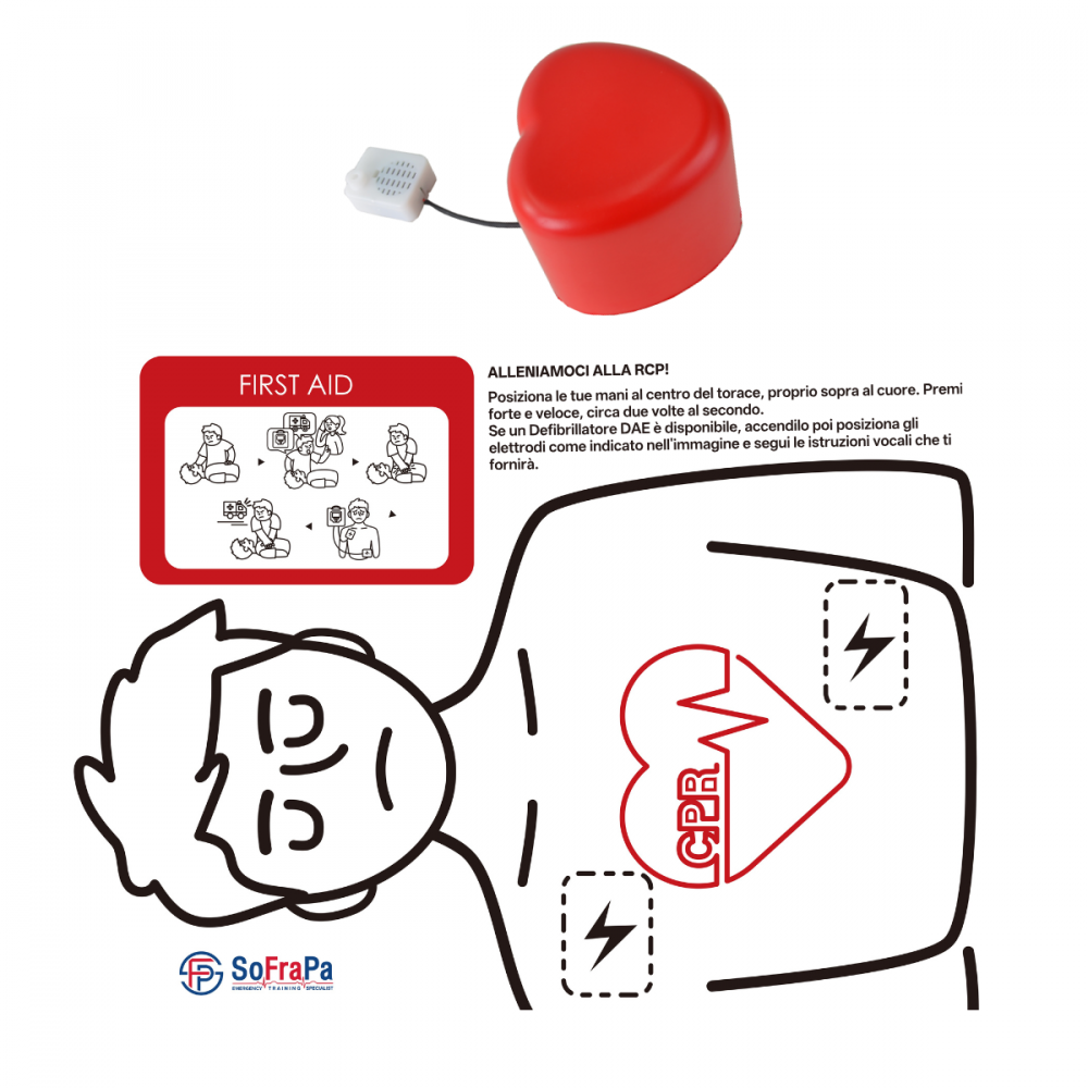 Kit portatile per allenamento alla RCP con Feedback - CPRHeart Plus
