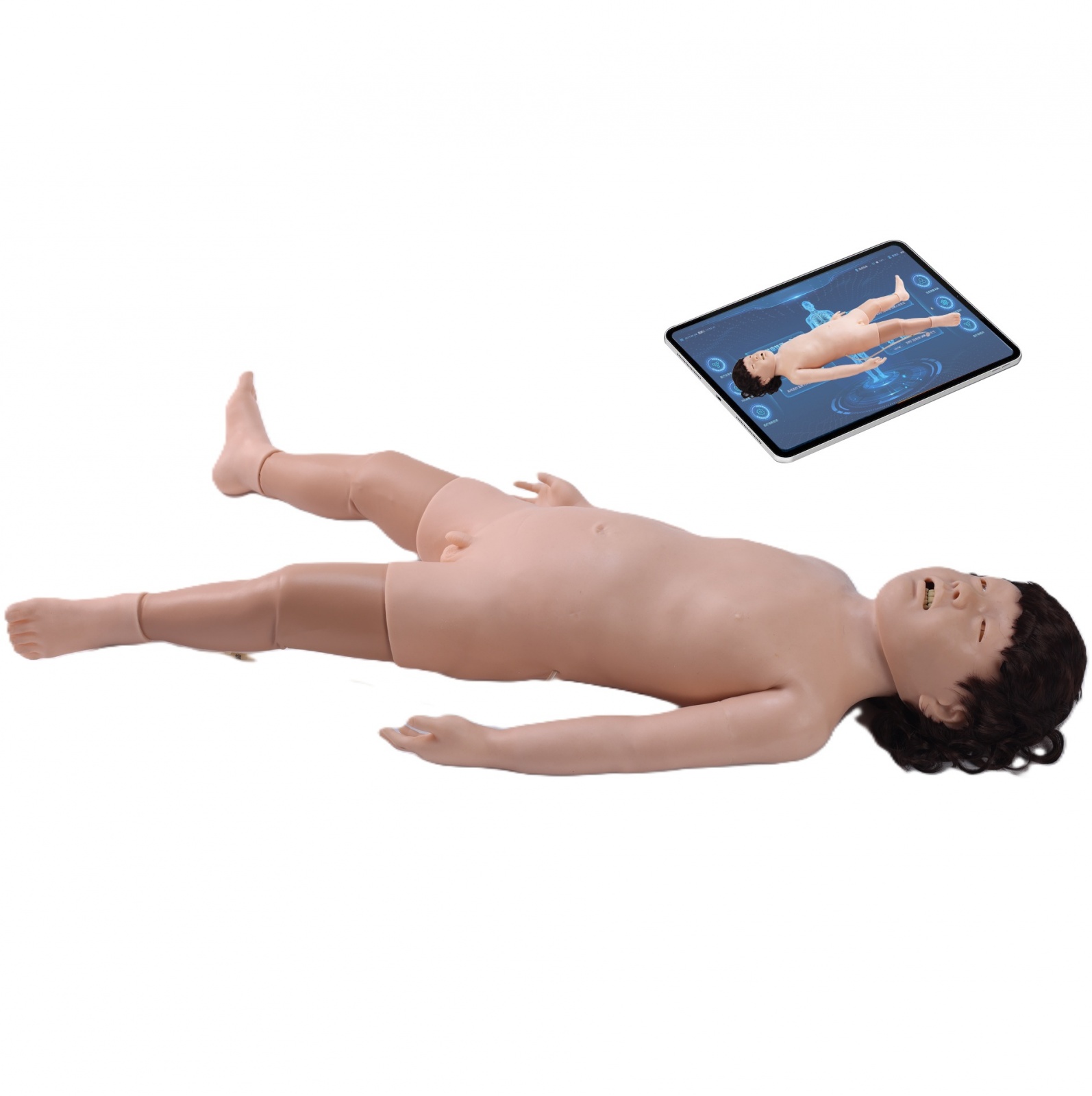 Manichino ALS bambino digitale per RCP e Intubazione