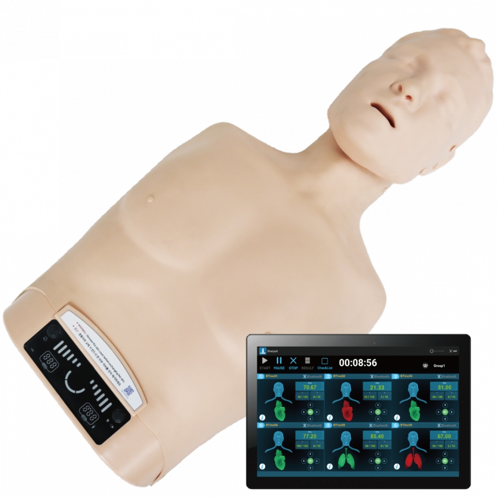 Manichino BLS torso BT Sherpa X con App