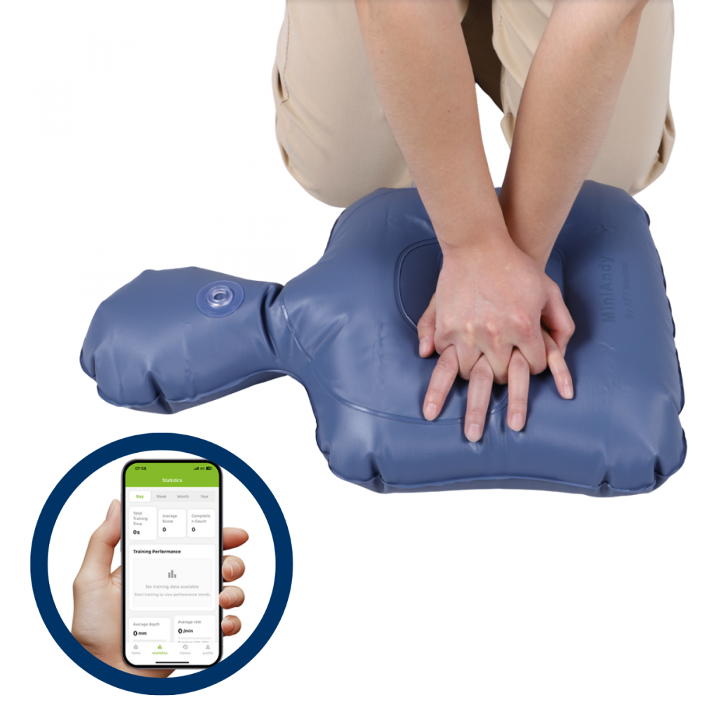Manichino per RCP gonfiabile con CPR Feedback - MiniAndy